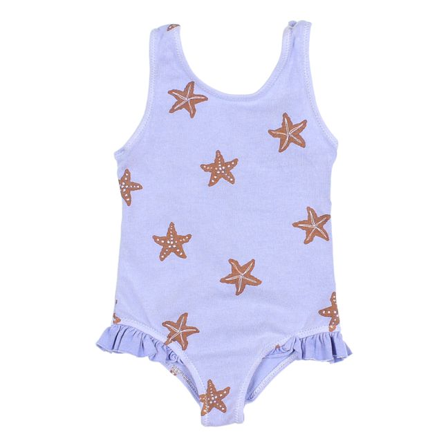 Badeanzug Bio-Baumwolle Starfish Baby | Lavendel