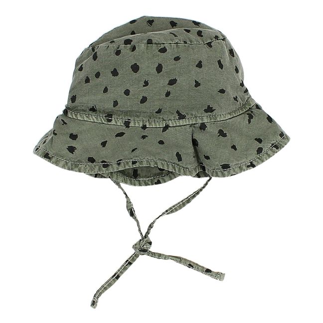 Chapeau Coton Bio Animal Bébé | Vert kaki