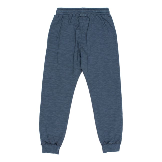 Jogger de algodón ecológico jaspeado | Azul Marino