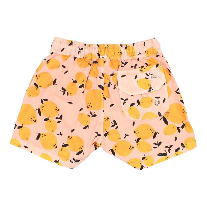Búho Organic Cotton Lemon Swim Trunks Coral Smallable