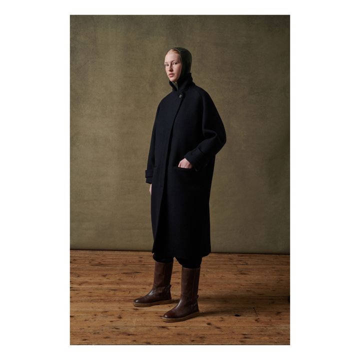 Mantel Oscar Tweed Wolle | Navy- Produktbild Nr. 3