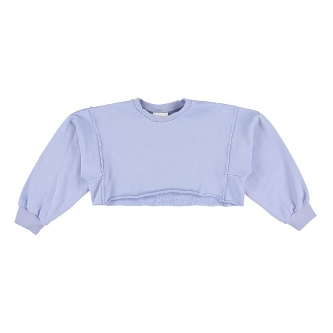 Sweat Cropped Surf | Bleu ciel