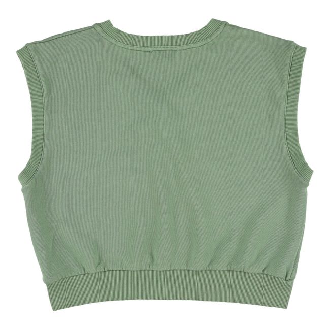 Sonar Sleeveless Sweater | Verde militare