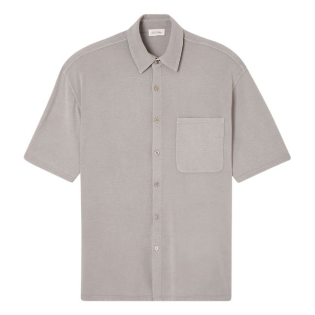 Camicia a maniche corte | Grigio argentato