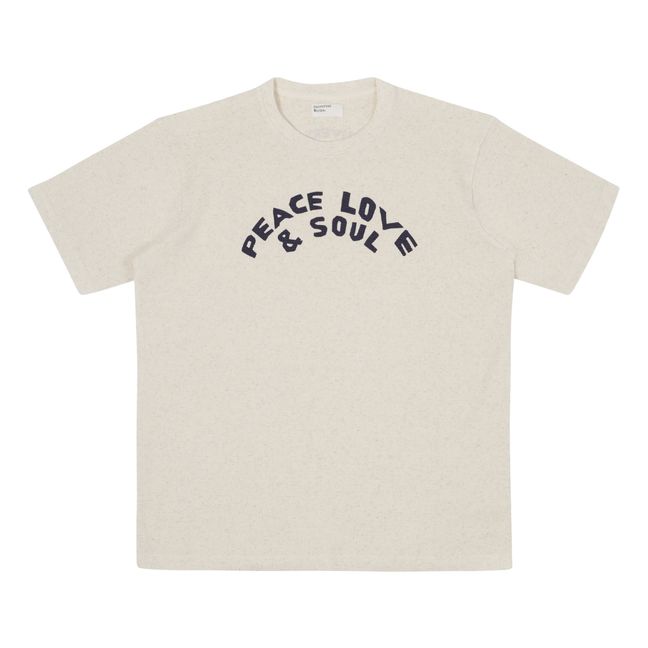 T-Shirt con stampa in cotone organico | Ecru