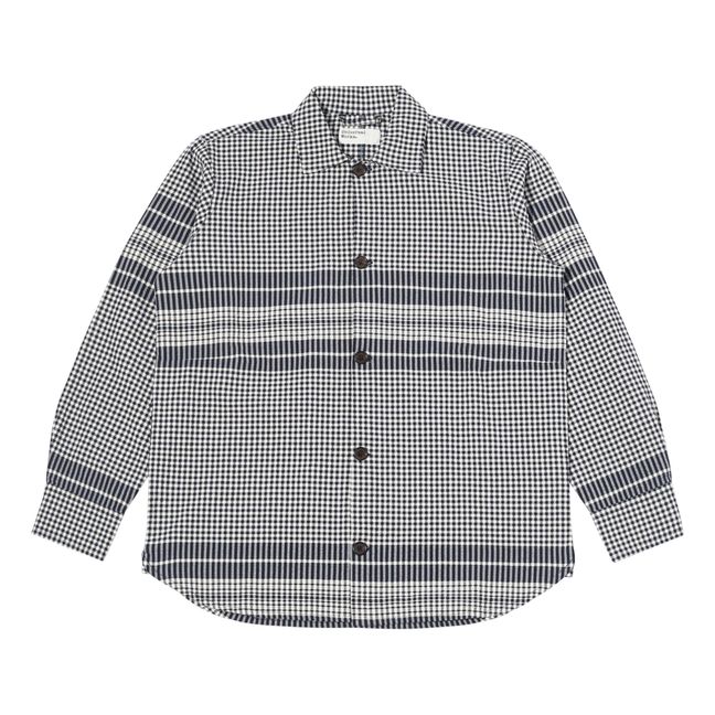 Shirt | Marineblau - Ecrufarben