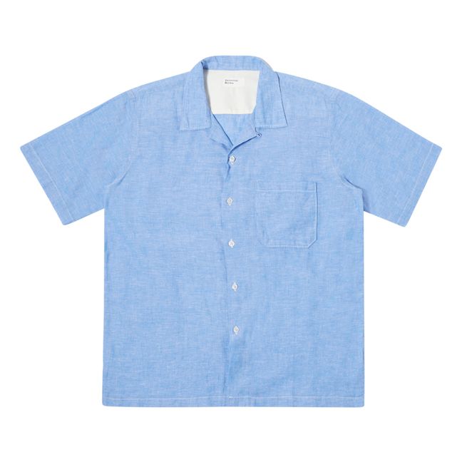 Camicia di lino Camp | Blu