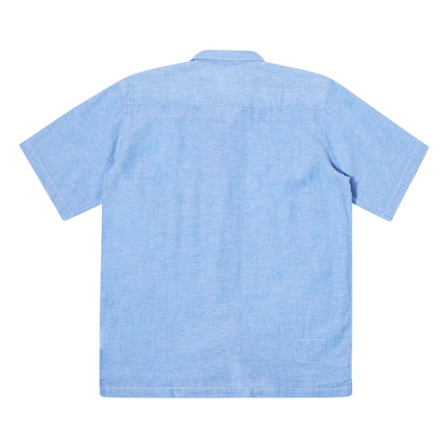 Camicia di lino Camp | Blu