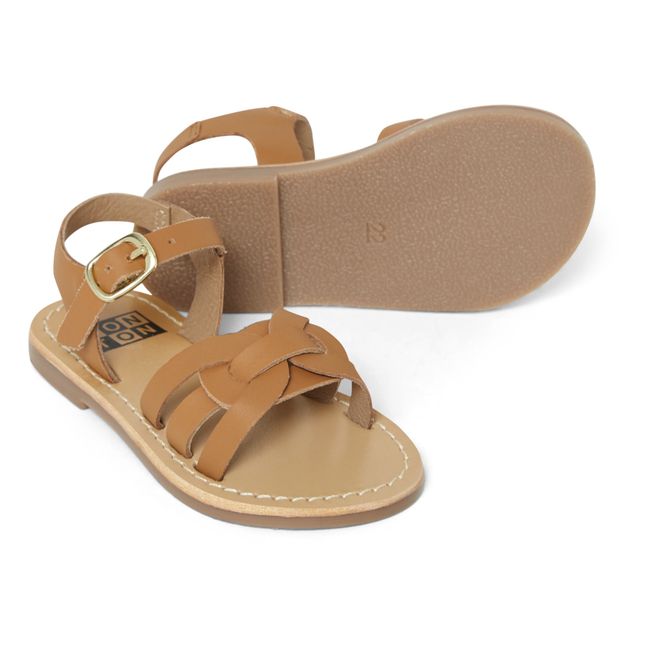 Elena Leather Sandals | Camel