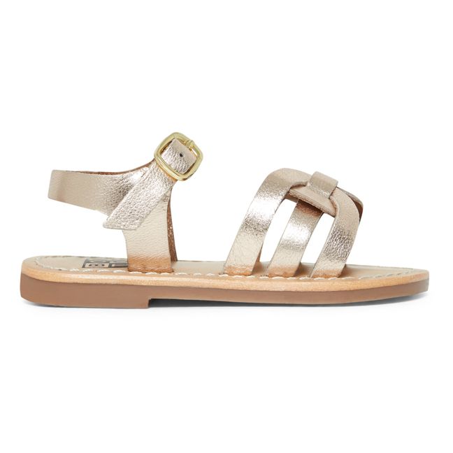 Sandales Cuir Elena | Doré