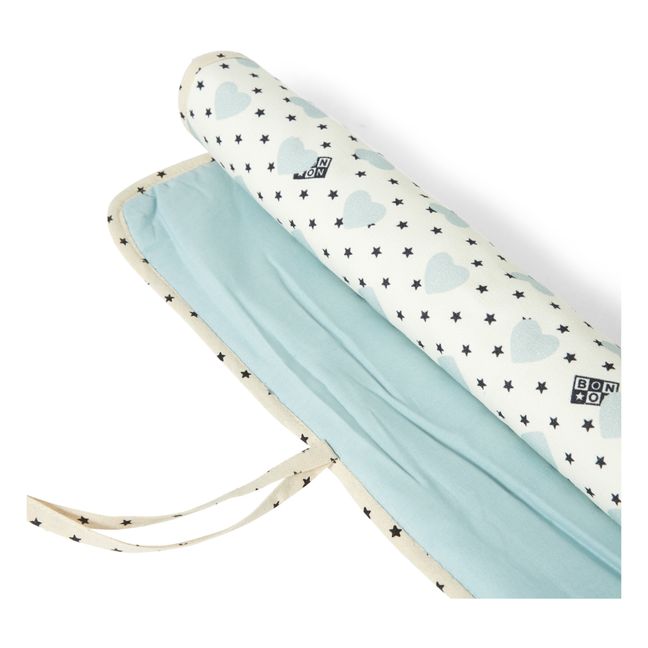 Sac à Langer + Matelas à Langer Cœurs | Ecru