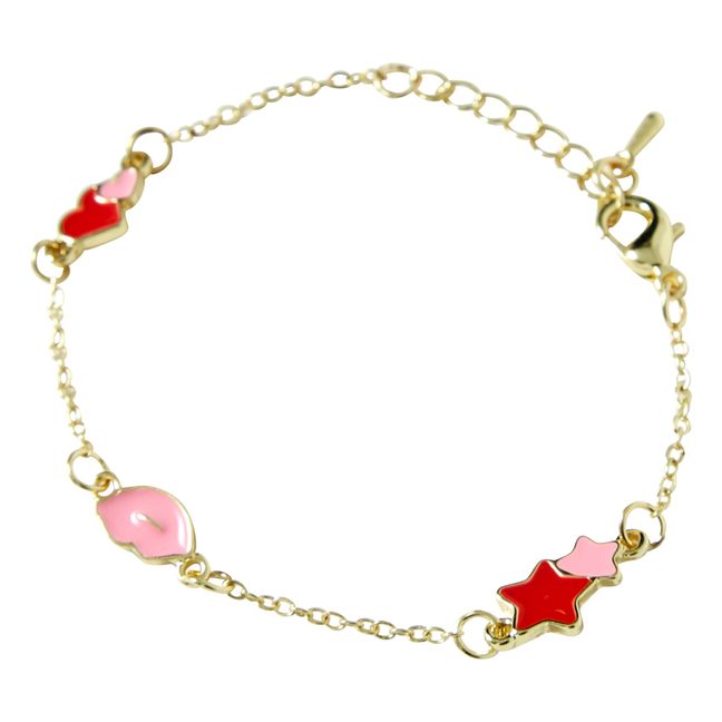 Set Halskette + Armband Chérie | Gold