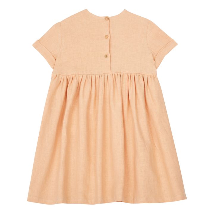 Robe Lin Crochet | Rose pâle- Image produit n°2