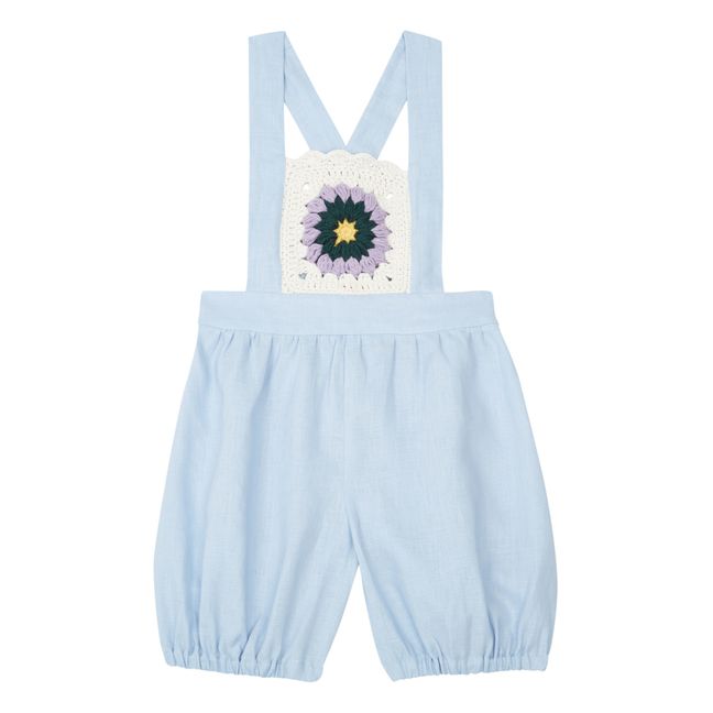 Salopette Lin Crochet | Bleu ciel