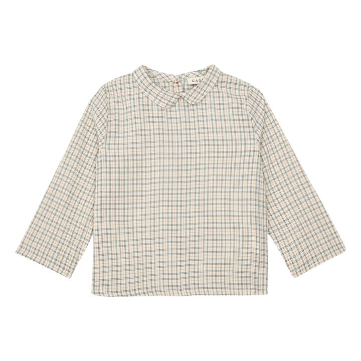 Blusa de cuadros | Naranja- Imagen del producto n°0