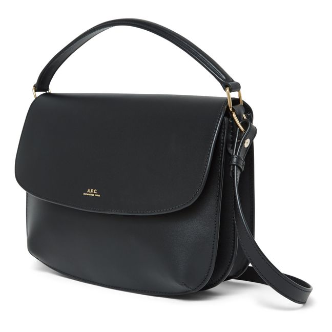 Tasche Sarah Shoulder Strap in Glattleder | Schwarz