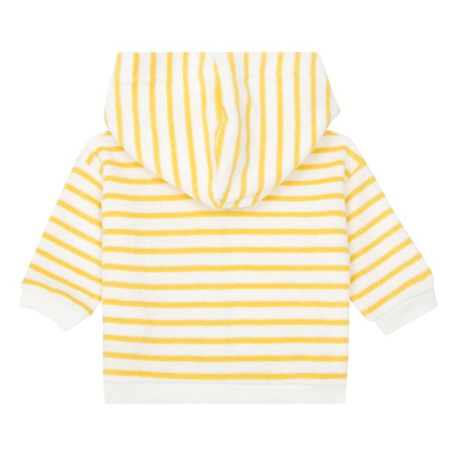 Sudadera de rizo con capucha y cremallera Hub  | Amarillo