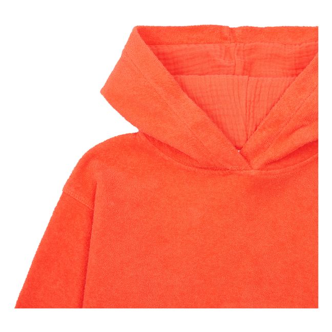 Sudadera de rizo con capucha Henri | Rojo