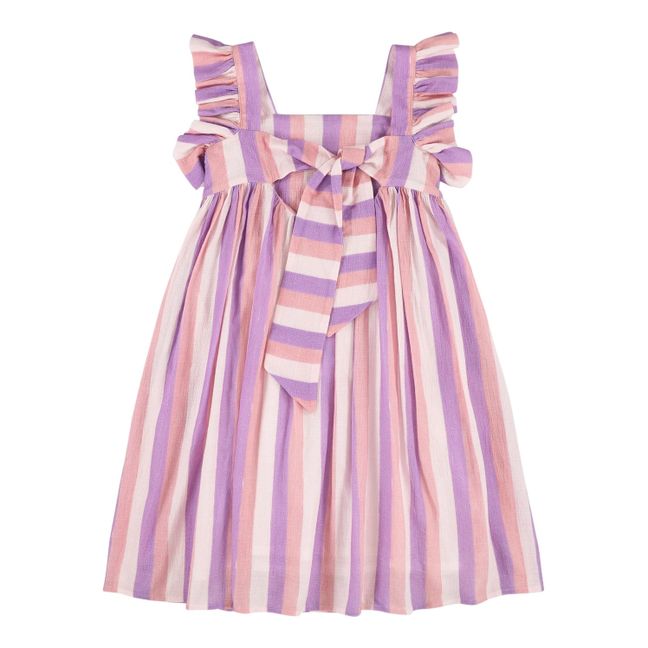 Robe Scarlett à Rayures | Lilas