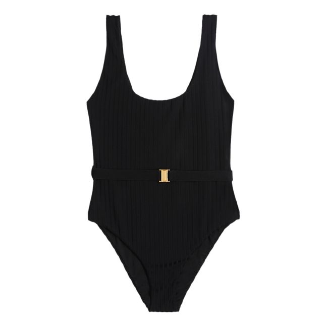 Sergio Belted One-piece Swimsuit | Nero