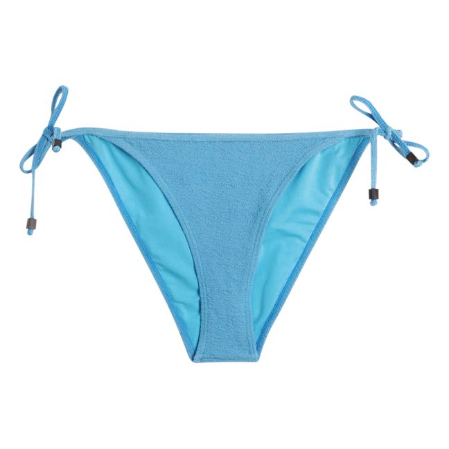 Angelo Textured Bikini Bottom | Blue