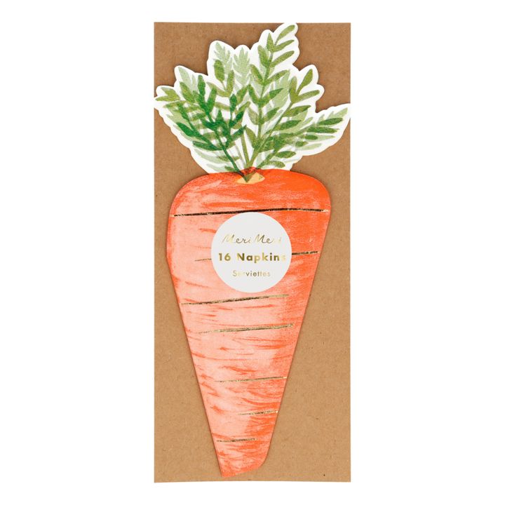 Carrot Paper Napkins - Set of 16- Imagen del producto n°2