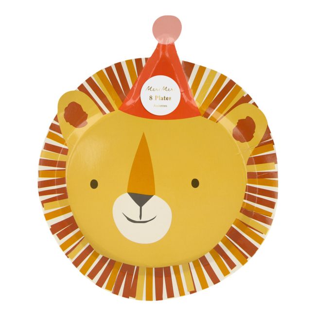 Animal Parade Cardboard Plates - Set of 8
