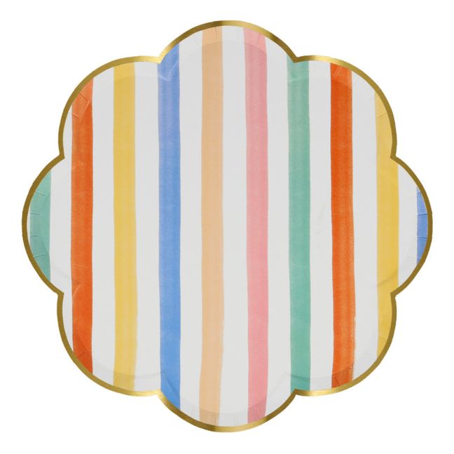 Platos pequeños de cartón Cumpleaños - Set de 8