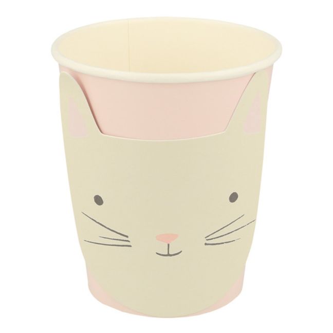 Gobelets Chat pastel - Set de 8