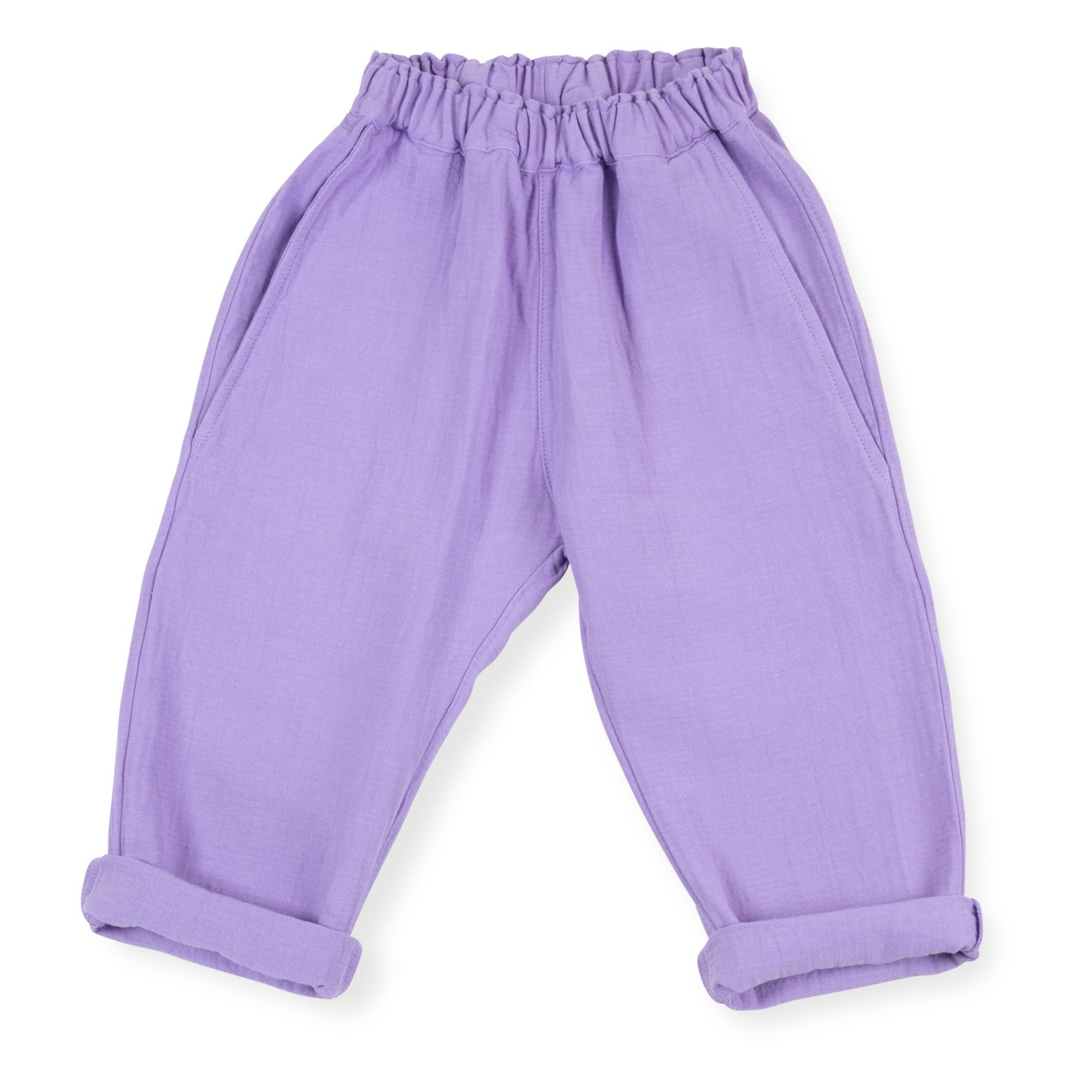 Bonnie & The Gang - Pantalon Frits Coton Bio - Lavender | Smallable