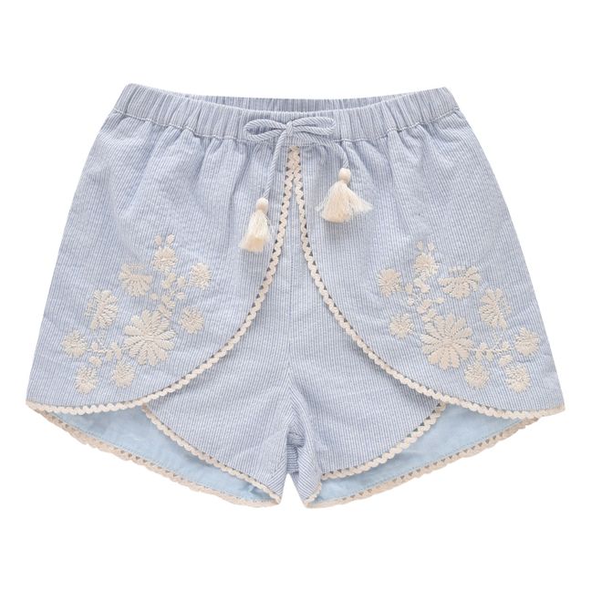 Asya Striped Shorts | Blu