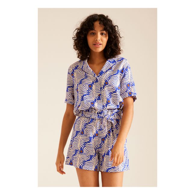 Peyton Menorca Ramie Shirt | Azul
