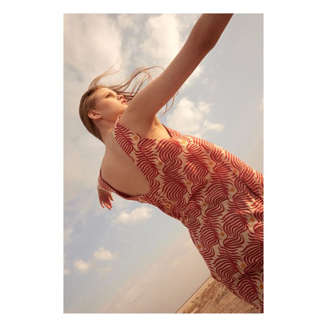 Debbie Sunny Ramie Dress | Rojo