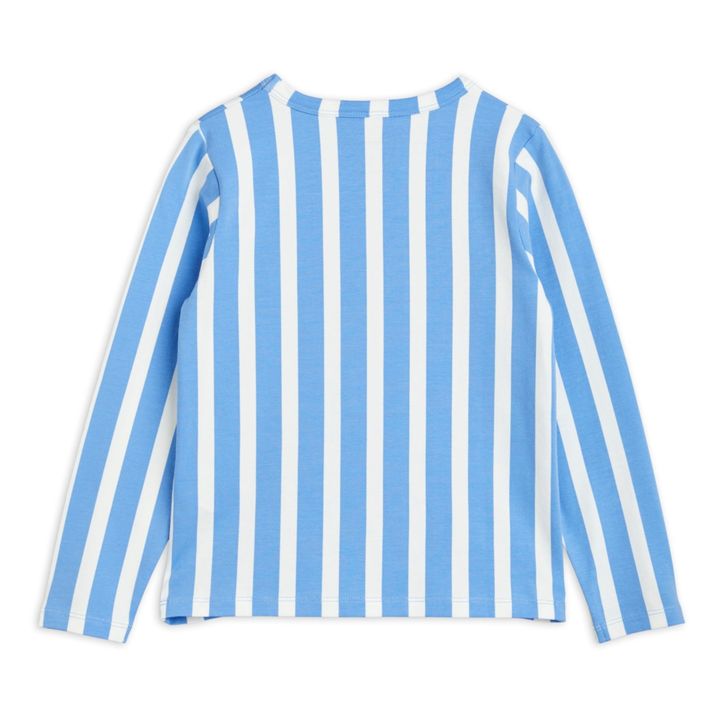 Camiseta de manga larga a rayas de algodón ecológico Ritzratz | Azul- Imagen del producto n°4