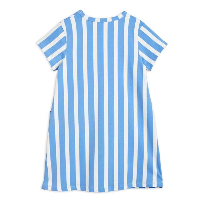 Gestreiftes Kleid Bio-Baumwolle Ritzratz | Blau