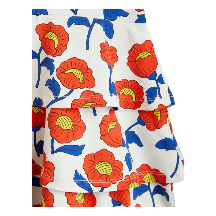 Mini Rodini Organic Cotton Flower Dress Ecru Smallable