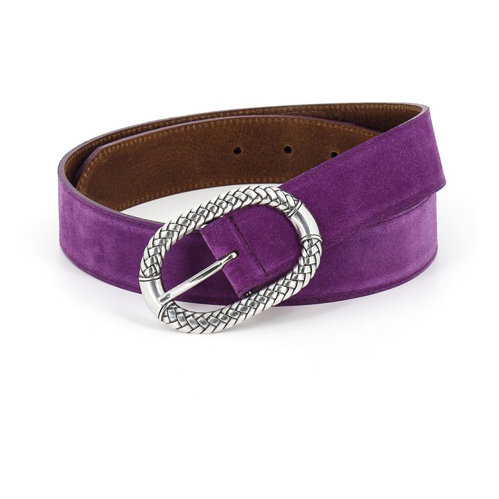 Mahara Velvet Belt | Purple- Product image n°0