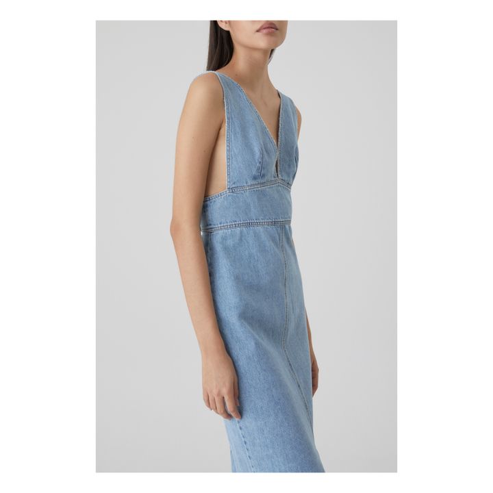 Belted Dress | Mid Blue- Immagine del prodotto n°2