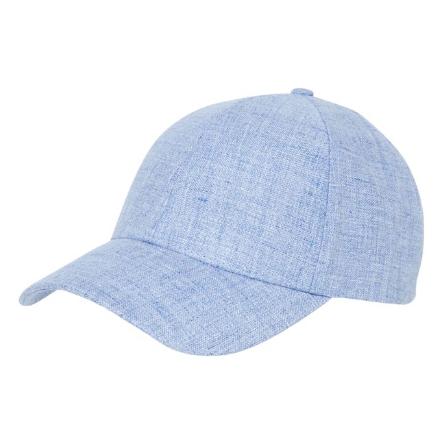 Cappello in lino | Blu acqua