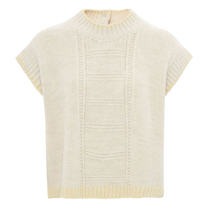 Livio Merino Wool Vest | Sand- Product image n°0