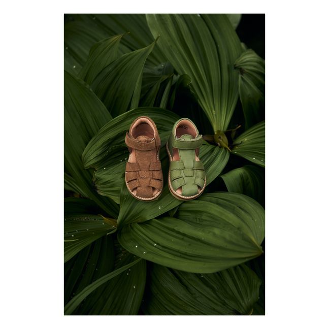 Sandalias con velcro Classic | Verde Pálido