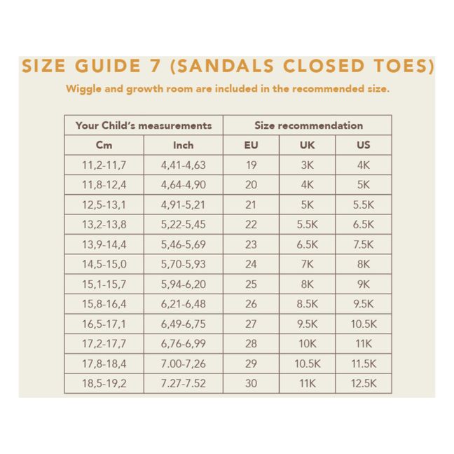 Sandalen mit Klettverschluss Classic | Cognac-Farbe