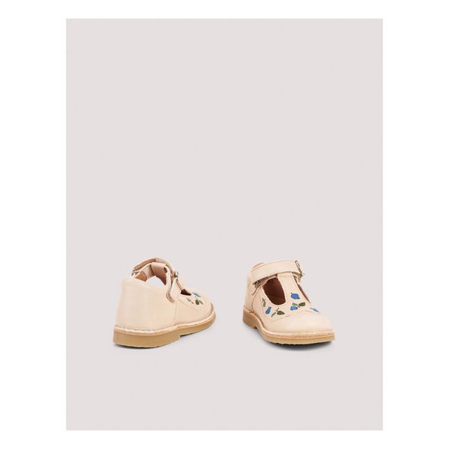 Peter Pan x Capsule Uniqua Embroidered T-Bar Baby Shoes | Cream