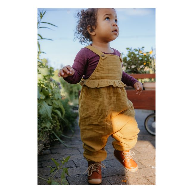 Zapatillas con cordones Bootie | Coñac
