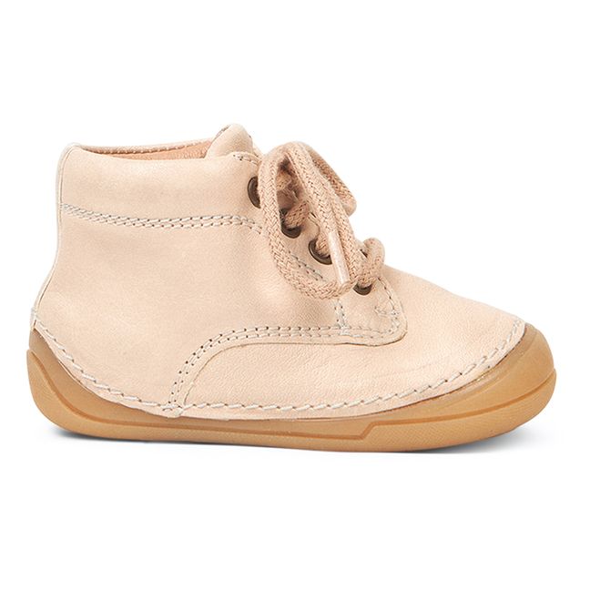 Bootie Lace-up Sneakers | Cream