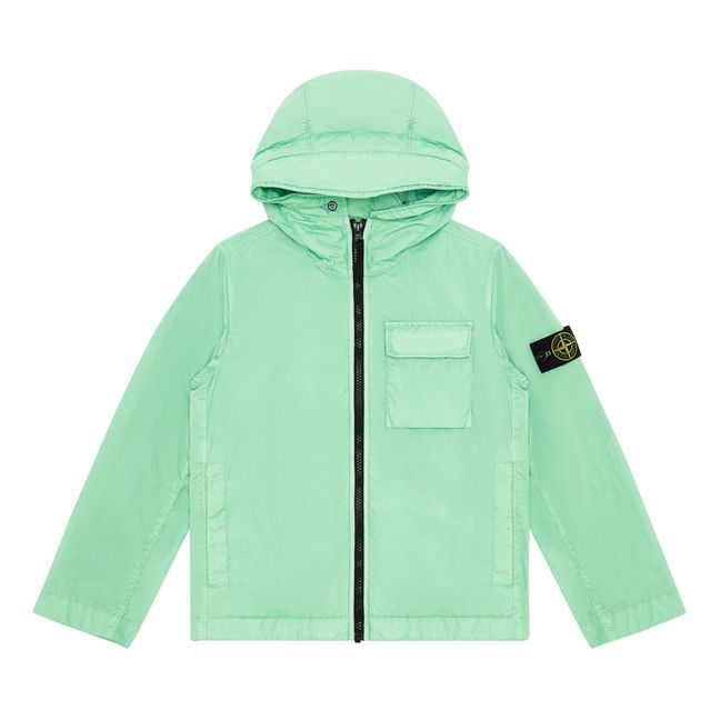 Solid Colour Hooded Jacket | Verde chiaro