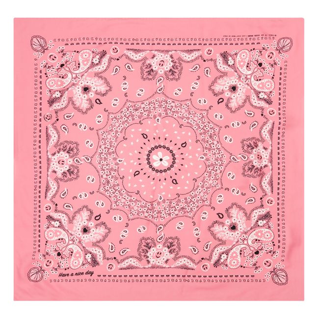 Large Silk Bandana | Pale pink