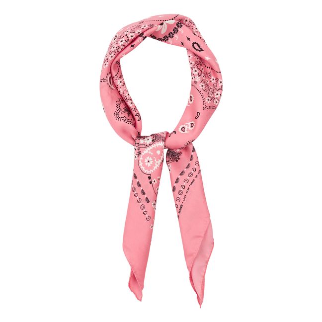 Grand Bandana Soie | Rose pâle