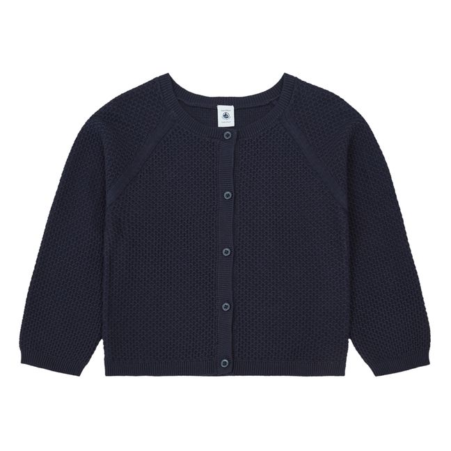 Cardigan de punto suzette | Azul Marino