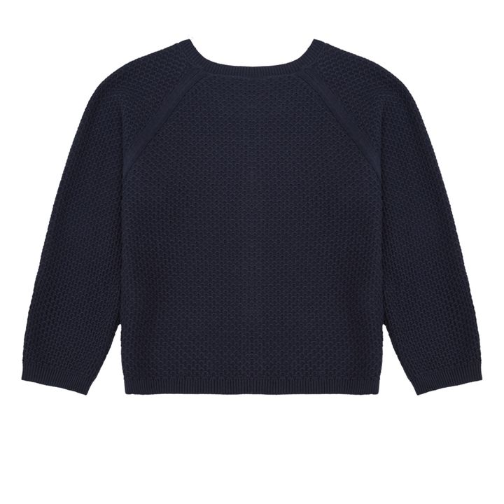 Cardigan Point Suzette | Bleu marine- Image produit n°2